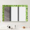 Fresh Green Vine Leaf Butterfly Self Adhesive Border Wall Sticker Bathroom Glass Mirror Frame Decor