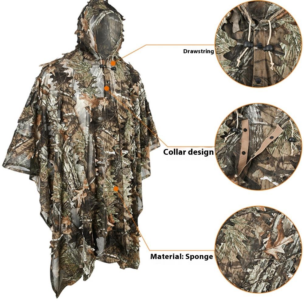 Охотничий камуфляж Big Tree 2.0 Bionic Camouflage Cloak Camouflage Outdoor Photography Birding CS Game Tactical Suit