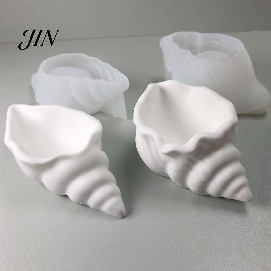 Coastal Decor Mold Conch Seashell Silicone Mold, 3D Sea Shell Candle Soap for Plaster Resin Casting Epoxy, Easy Demold Flexible Molds Jewelry