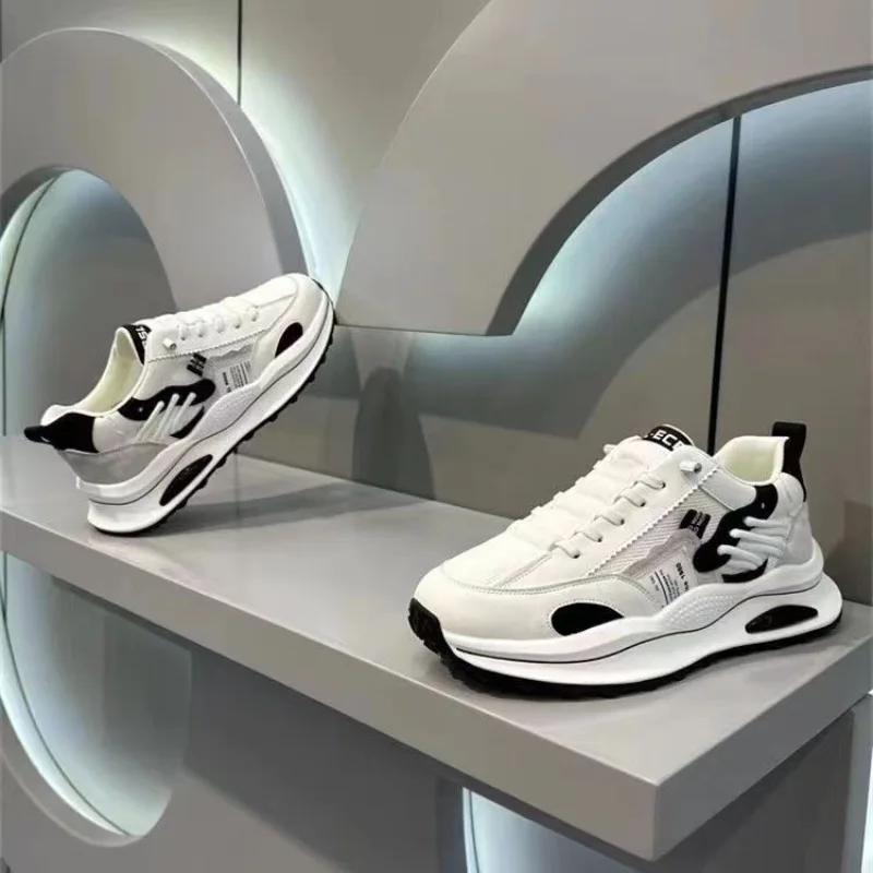 Мода 2025 Новые мужские кроссовки Сетчатые дышащие Повседневная обувь Уличные теннисные тренировочные туфли Дизайнерские платформенные спортивные кроссовки для бега для мужчин