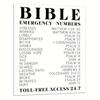 Bible Verse Emergency Number Bible Verse Wall Art Inspirational Spiritual Typography Wall Art Religious Gift for Men and Women