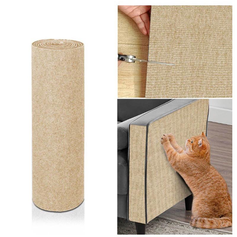 1PC Cat Scratching Mat Wall Cat Scratching Post Carpet Couch Corner Self-adhesive Sofa Anti Cat Scratch Indoor Protector