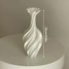 Top Quality Modern Style Plastic Flower Vase White Black Aesthetic Floral Arrangement Display Room Decoration Flower Bottle