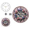30cm Diameter Glass Wall Clock Constructed from Robust, Long-Lasting Materials
