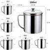 With Handle Stainless Steel Cup Supplies 1pc Water Milk Tea Camping Home