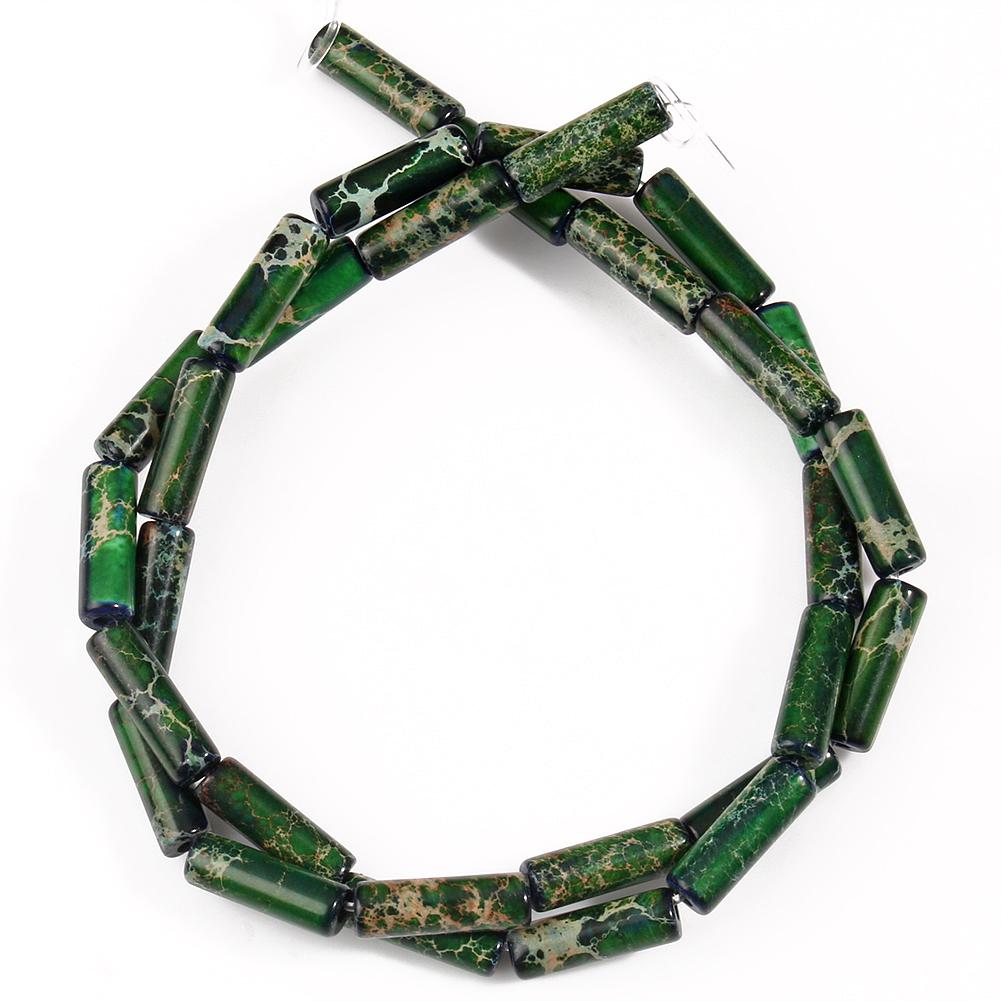 Натуральный осадочный камень яшмы, имперская трубчатая колонна, свободные бусины-разделители для изготовления ювелирных изделий 15 дюймов