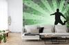 Photomural Football Player Silhouette Non-Woven 312x219