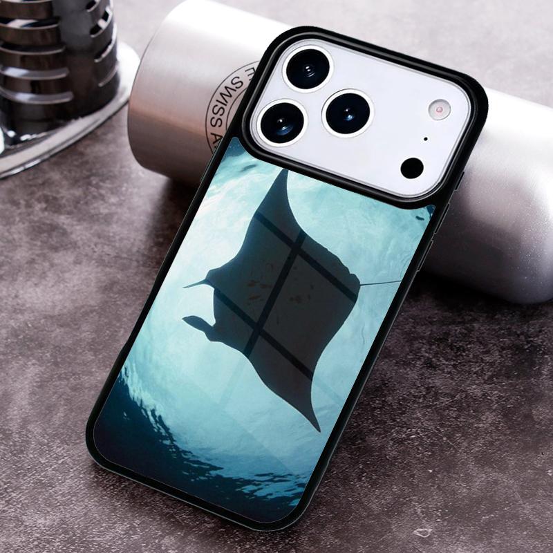 Animal Manta Ray Phone Case For iPhone 17 16 15 14 13 12 11 Pro Max Plus 17Air Soft Silicone Cover