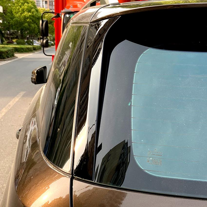 Для Mercedes Benz ML GLE Cl W166 2012 2013 2014 2015 2016 2017 2018 глянцевый черный задний боковой спойлер на крышу наклейки крышка