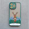 Роскошные мультяшные рождественские чехлы для телефона для IPhone 11 12 13 Mini Pro Max 14 15 16 Pro Max Plus XS XR X Простой ударопрочный чехол Санта