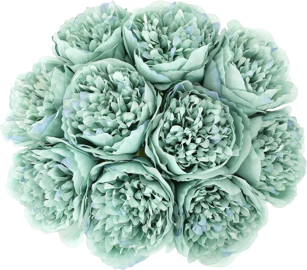 5-10 шт. Искусственный шелковый пион с стеблем, винтажный пион, роза, подходящие для семейного свадебного украшения