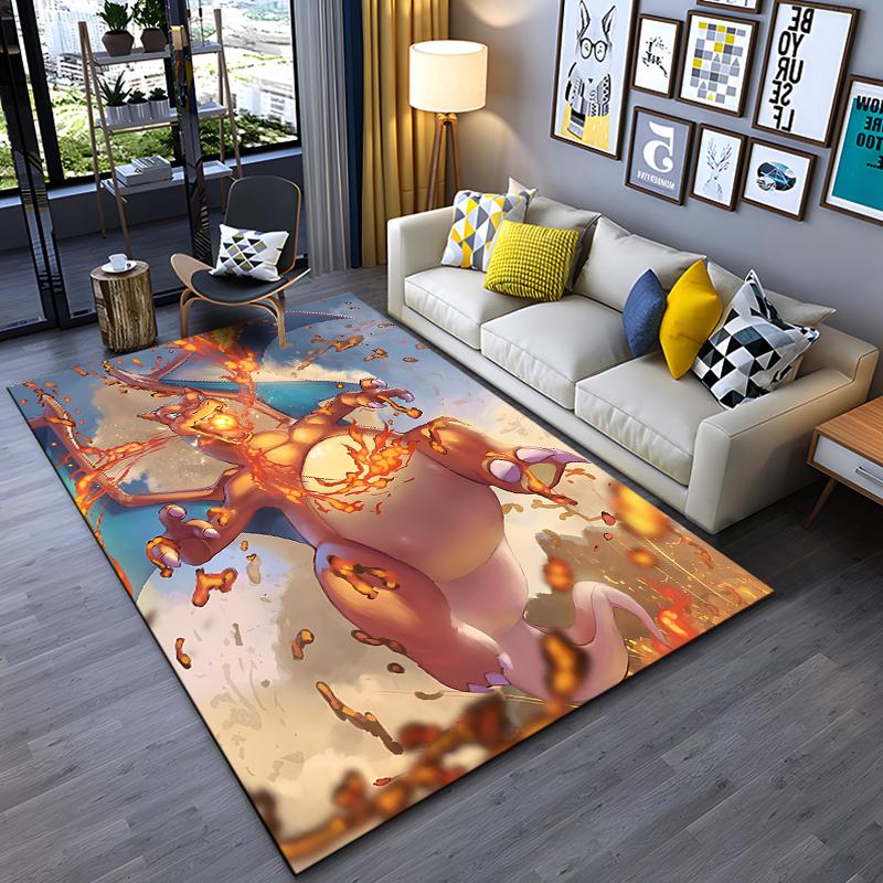 3D C-Charizard Printed Carpet Bedroom Play Mat Rug Bedroom Carpet Living Room Sofa Rug Crawl Mat Top 10 Festive Gifts Potdemiel