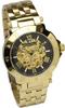 [Salvatore Marra] Наручные часы, Золотые, Автоматические, Скелетон, Деловые, Формальные, Мужские, SM19111SS-GDBK