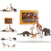 Childrens Wild Animal Pvc Model Set With Giraffe Tiger Elephant Flamingo For Educational Play
