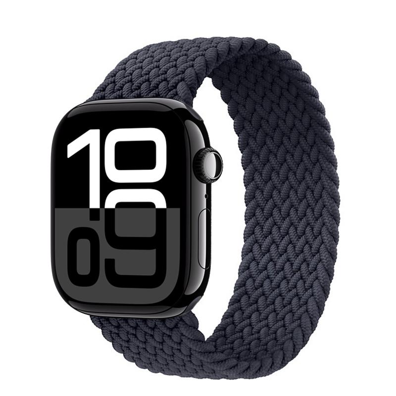 Ремешки Для Apple watch bands 44мм 45мм 40мм 41мм 49мм 46мм 42мм Плетеный Solo Loop Correa браслет iwatch Серии 11 10 9 7 8 SE 6