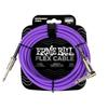 Genuine Ernie Ball 6466 20ft Flex Instrument Purple Cable, 6.09m, S-L Type,