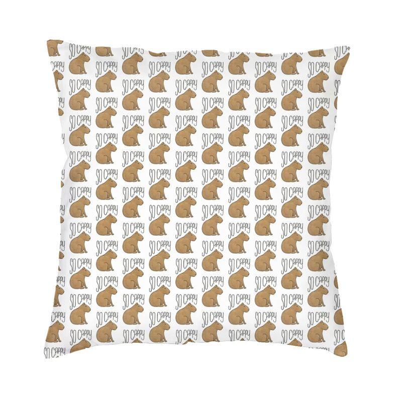 Nordic Don'T Worry Be Capy Cute Capybara Sofa Cushion Cover Soft Animal Pillow Case Home Decor Pillowcase