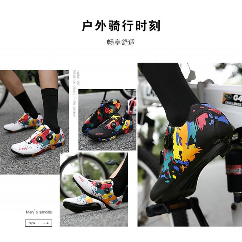 Road Mountain Cycling Shoes With Cleat Compatibility Unisex Stiff Sole Performance Bike Footwear