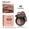 Lakerain Two Color Eyebrow Powder - Waterproof and Sweat Resistant Long-lasting Color, Fine Powder Lasting No Smudgy, Natural Eyebrow Shape,