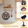 ZKOO 12" Tortilla Warmer Pouch, ulated Tortillas Pouch for Tortillas, Tacos, Naan, Pizza Rolls, Microwavable Fabric Bag, Tortilla Warmer Keeps Food
