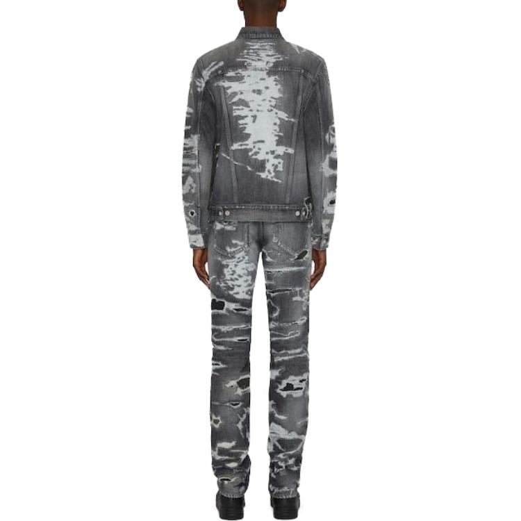 Givenchy Jeans Men's Black Moderate Ripped Pants BM50VH5Y1B-001
