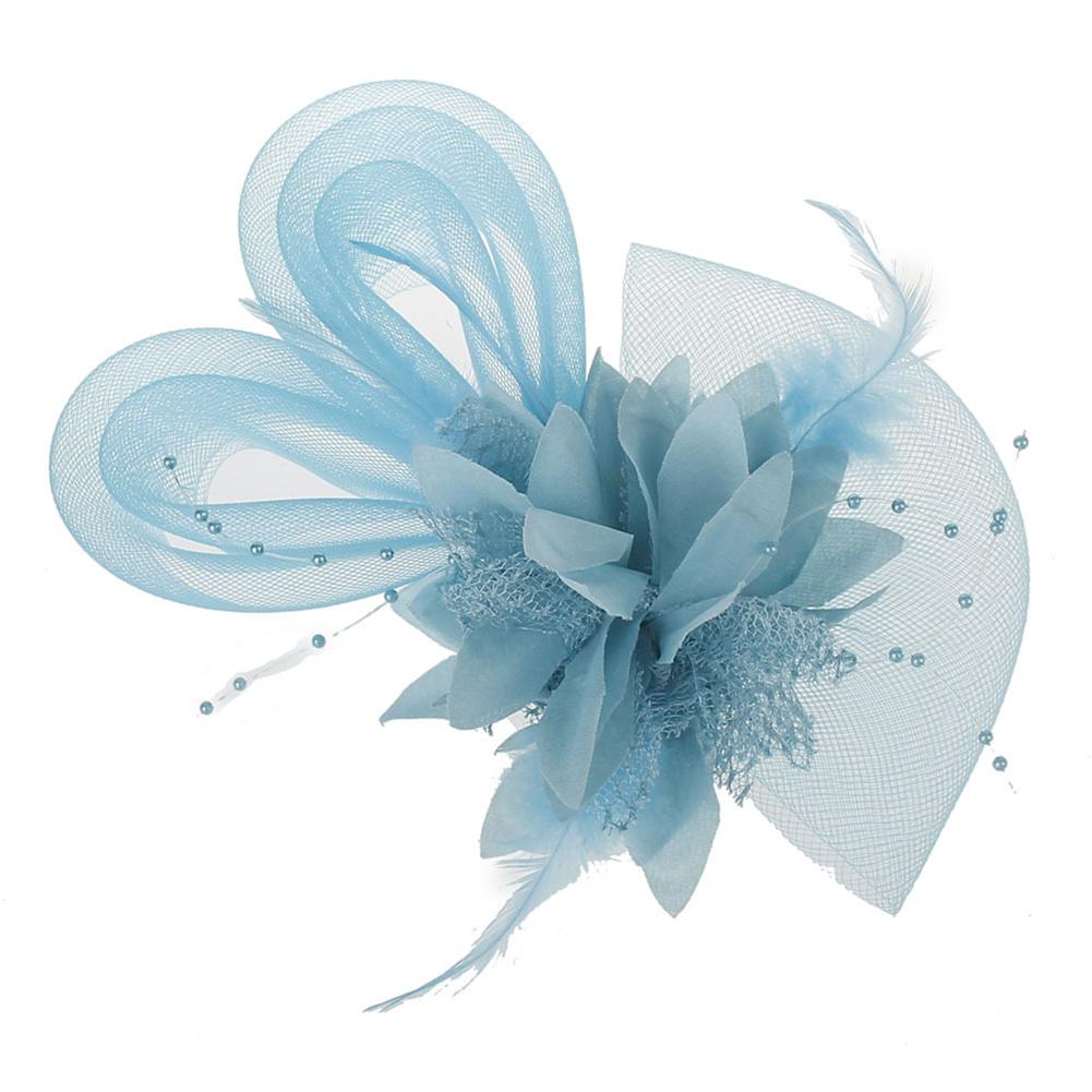 Bridal Jewelry Elegant Flower Women Stylish Hair Ornament Feather Headband Shimmer Headdress