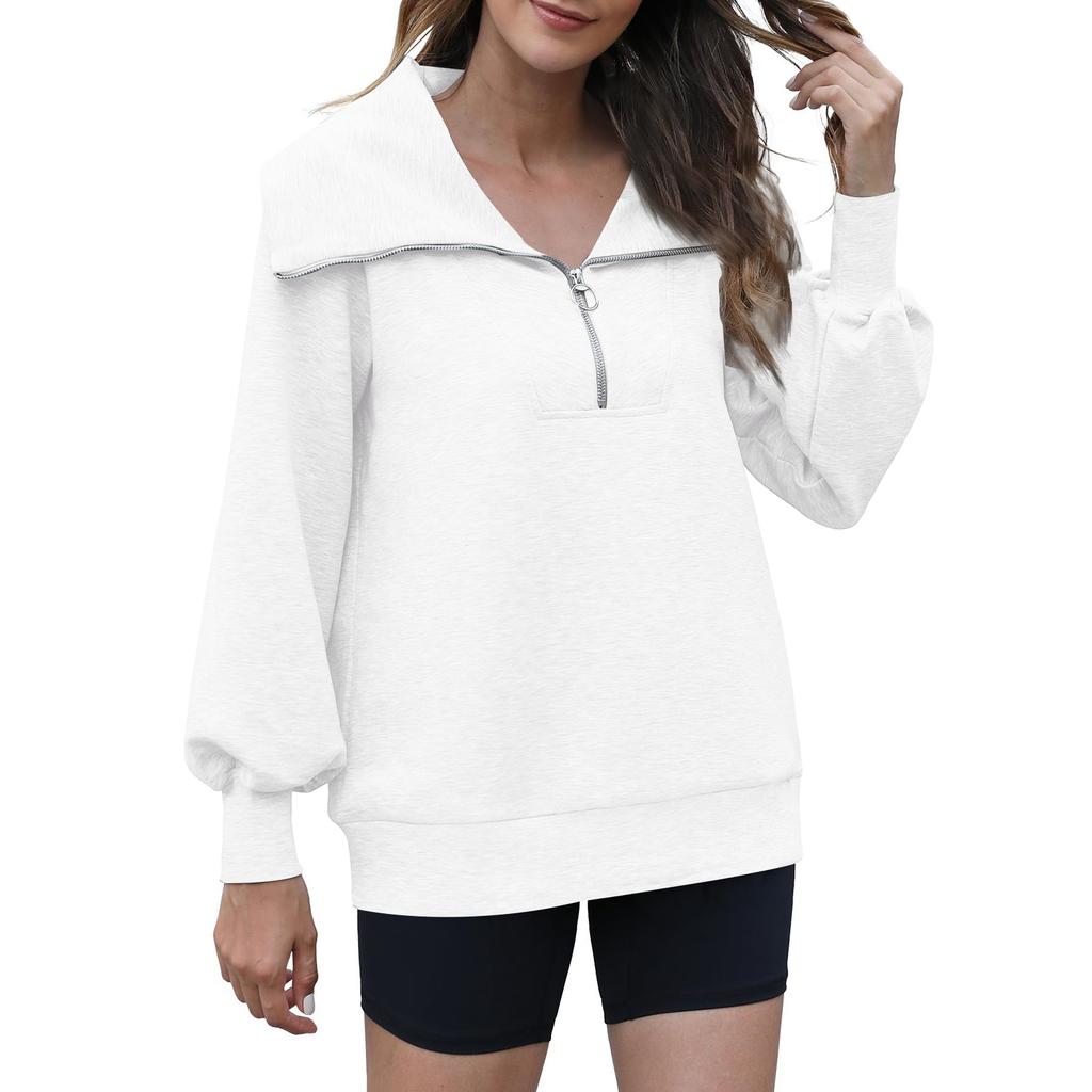 Womens Casual Long Sleeve Drawstring Sweatshirt Pullover Tops Loose Oversized Clothes