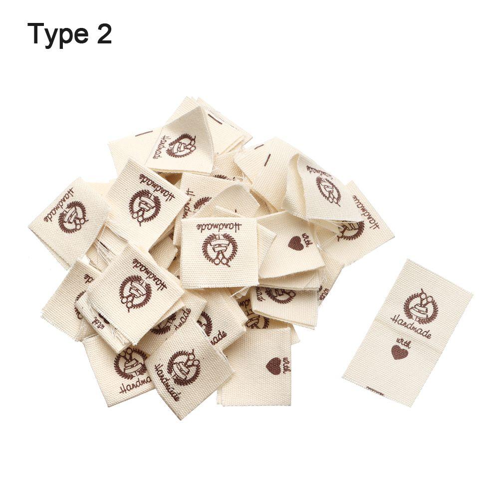 Woven Knitted Supplies Handmade With Love Clothing Tags Cloth Garment Labels Sewing Accessories