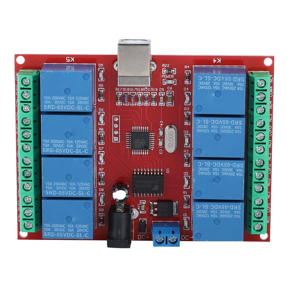 8 channel 5V Computer USB Intelligent Control Switch Relay Module Free driver
