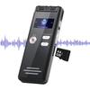 Voice Recorder USB 2 MP3 Playing Noise Reduction One-click Recording TF Memory Card