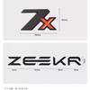 Для ZEEKR 7X 001 Матовый Черный Значок Металлический Спортивный Значок Наклейка Аксессуары для Модификации