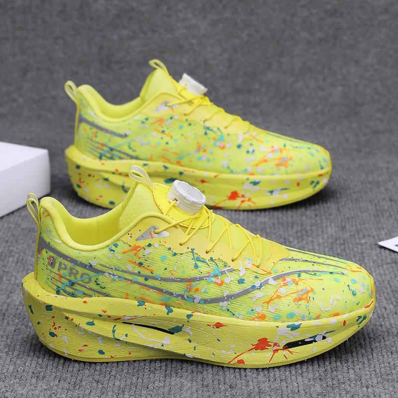 Youth style shoes Lightweight Breathable Running Shoes Boys Low-Cut Training Sneakers With Mesh Upper Cushioned Sole