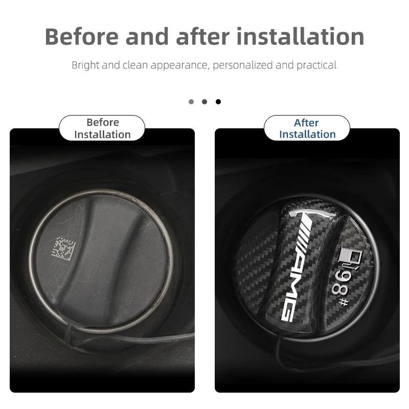 2025 Горячий Автомобиль Углеродное Волокно Крышка Топливного Бака Аксессуары для Интерьера Для Mercedes Benz AMG W220 W221 W222 W217 W230 W204 W205 W203 W246