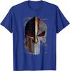 Creative Design American Flag Spartan Helmet Skull TShirt 100 Cotton ONeck Short Sleeve Summer Casual Mens Tshirt Streetwear
