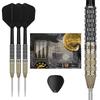 Target Japan BLACK MARQUE LITE REYN SP STEEL TIP DARTS Len Ugwillie Model Tungsten Steel Tip Dart 22G 6 Shape Swiss Silver Nano Point 30mm 90% 90%