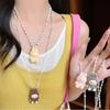 Colorful Labubu Bead Necklace for Women 2025 New Popular Fashion Accessory Niche Design Collarbone Chain