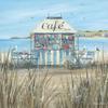 Diane Demirci Beach Cafe Canvas Print
