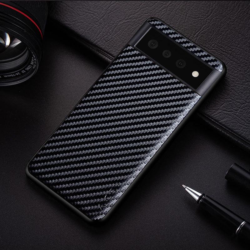 Lightweight Thin Carbon Fiber Case For Google Pixel 7 6 8 Pro 6a 7a Pixel6 Pixel7 Pixel6pro Pixel6a Pixel8 Protective Bag Cover