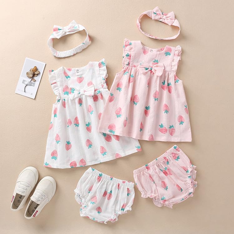 Baby koi Baby Summer Short Sleeve Hair Casual Perfect for Shrine and as a Cherry 90cm Clothes, Girls' Dress, Shorts, Pants, Accessory, Wear, Visits,
