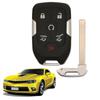 6 Button Smart-Key Cover Cases Replacement for Chevy Tahoe Suburban Keyless Entry Remote Control for Key Fob Housing-She
