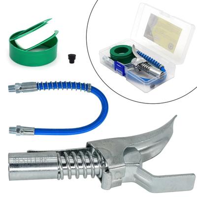Переходник для шприца для смазки Комплект шлангов Замок пистолета Муфта для смазки Быстроразъемный фиксатор на конце муфты Фитинг Zerk 1/8 дюйма NPT SAE и метрический