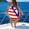 1pc Atletico Madrid Beach Towel, Beach and Seaside Swimming Pool Equipment, Fashion Pattern, Rectangular, Travel Essentials