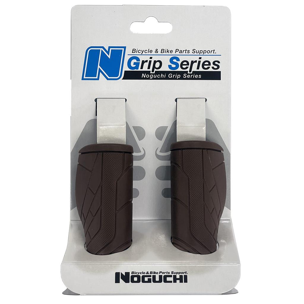 Noguchi Grips [NGS-005] Half 95mm X Half 95mm, Left and Right Set, Dark Brown, Small