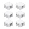 Magnetic Cable Clips, Wire Holders, Convenient Cable Holders for Car Organizing, Desk Use, and More (6-Pack, White)