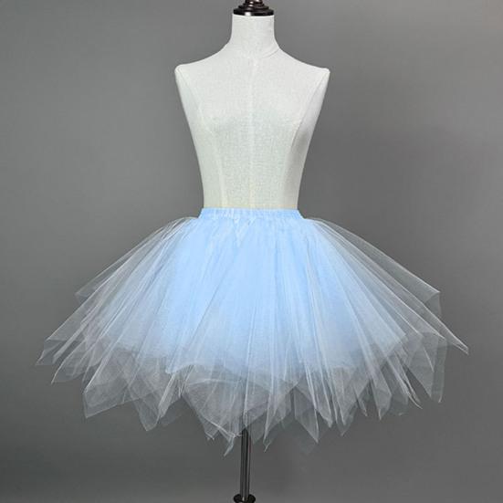 Women Tulle Skirt 50s Tutu Petticoat Elastic Waist Short Ballet Crinoline Petticoat Carnival Costume Underskirt