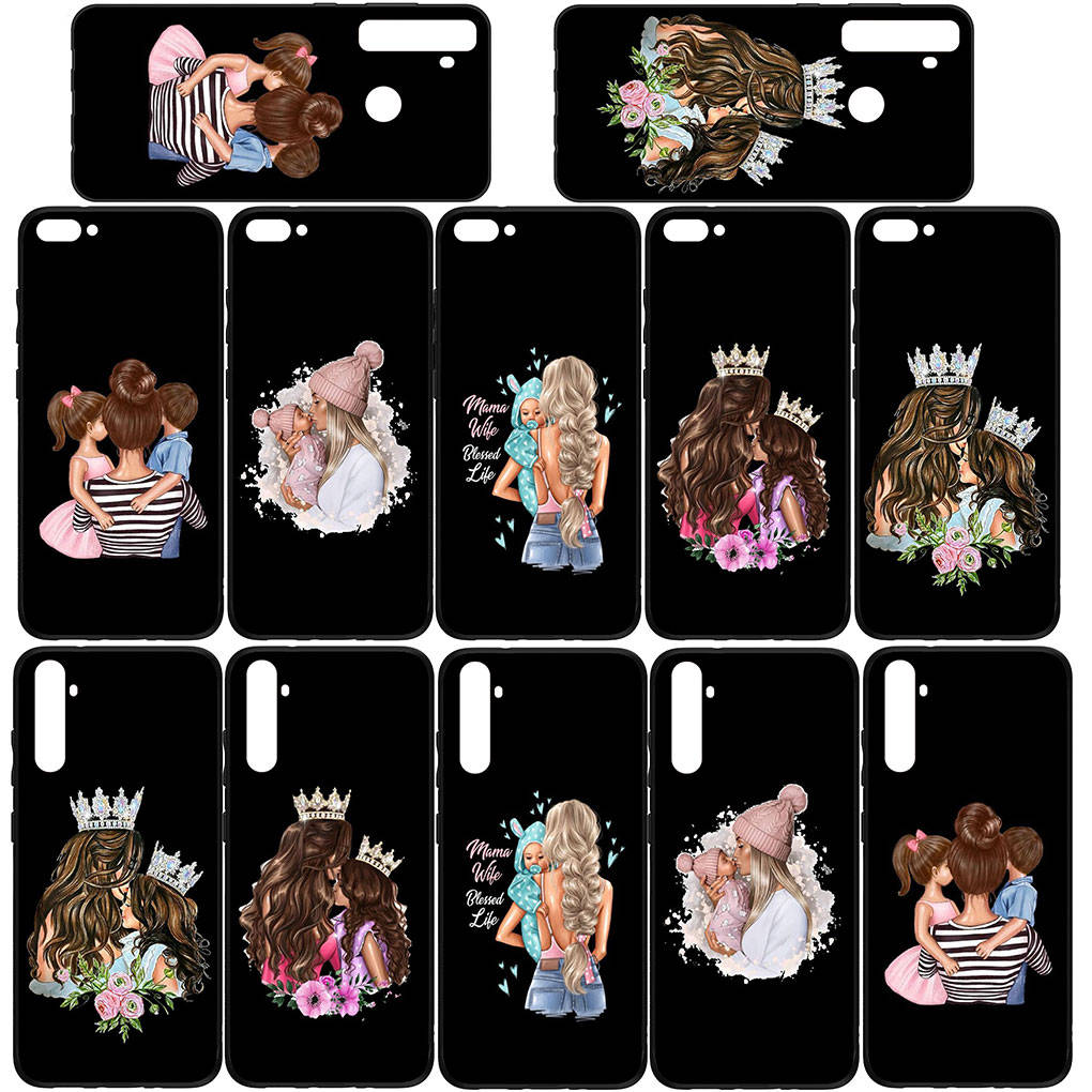 Phone Case for Samsung Galaxy S25 S24 S23 iPhone 16 15 Xiaomi Redmi Note 14 13 12 16E 11 Pro Max OPPO Moto Huawei Family Boy Woman Baby Girl Mom Cover