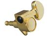 [Officially Imported] GROVER 102G Large Guitar Tuners, 3:3 Layout, for 4-6 Strings, Gold, Single Unit