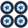75mm RC Alloy Wheel Blue Rally Tire Tyre for WL 118 A959 A979 A969 Racing Car