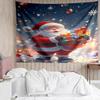 Christmas-Santa-Claus Print Tapestry, Backdrop, Easy Setup, Ideal for Bedroom, Office & Living Room, with Aesthetic Wall Hanging Decor.