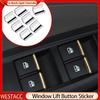 7Pcs/set Car Window Lift Button Sticker Sequins Trim for Chevrolet Cruze Malibu TRAX/Buick Encore Excelle/Opel Mokka
